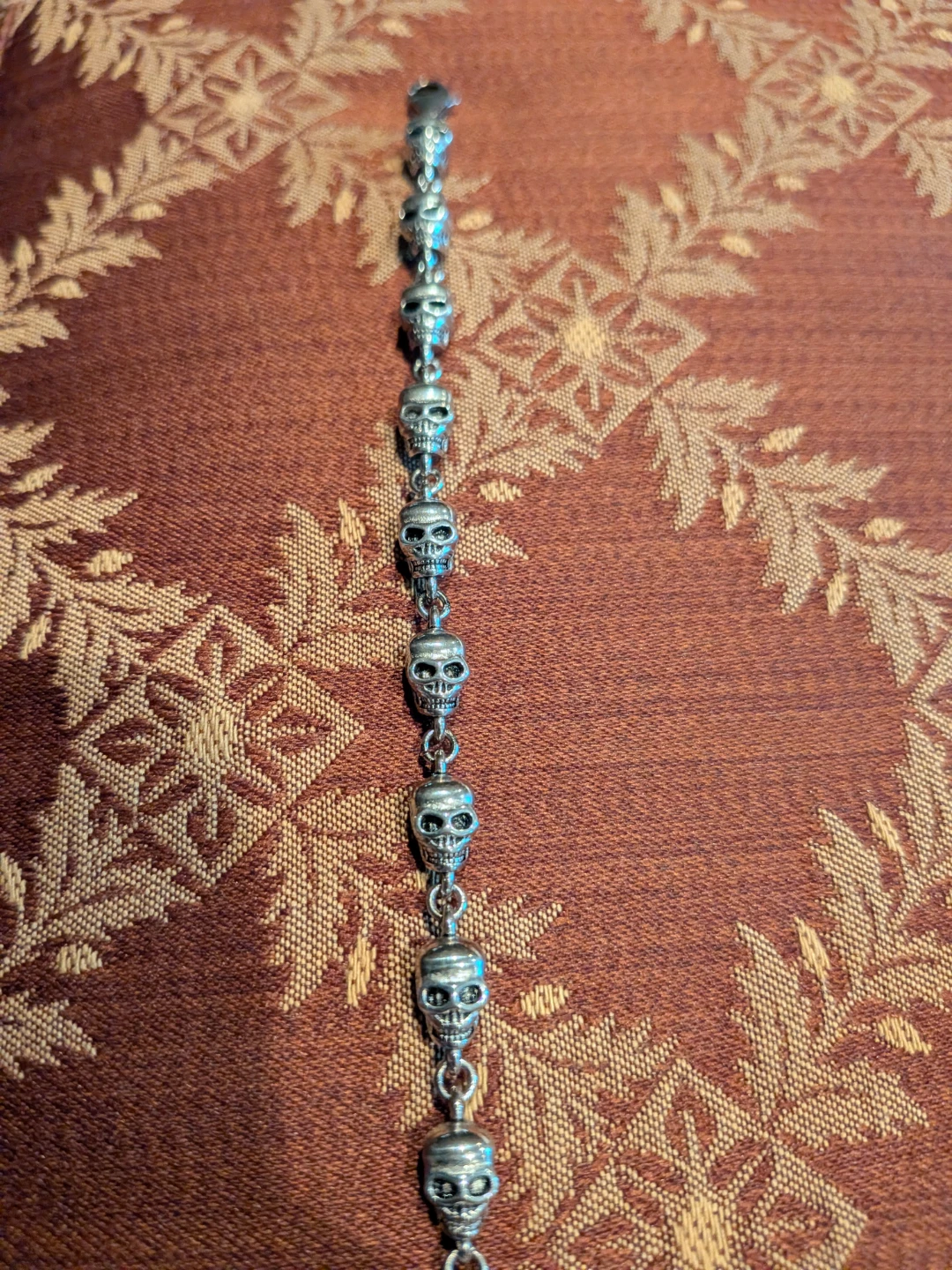 Sterling Silver Skull Bracelet - photo 5
