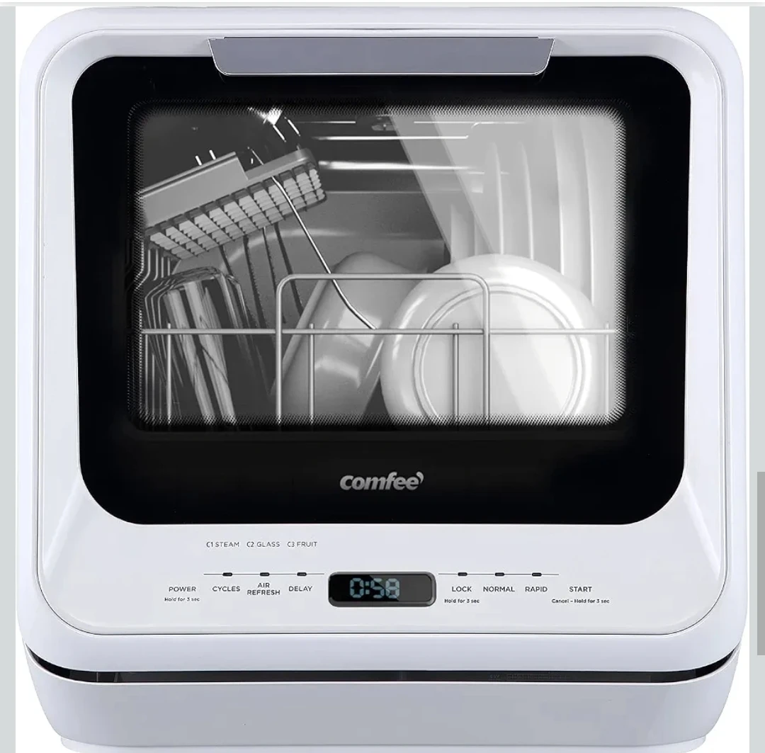 Comfee White Countertop Dishwasher CDC17P0AWW