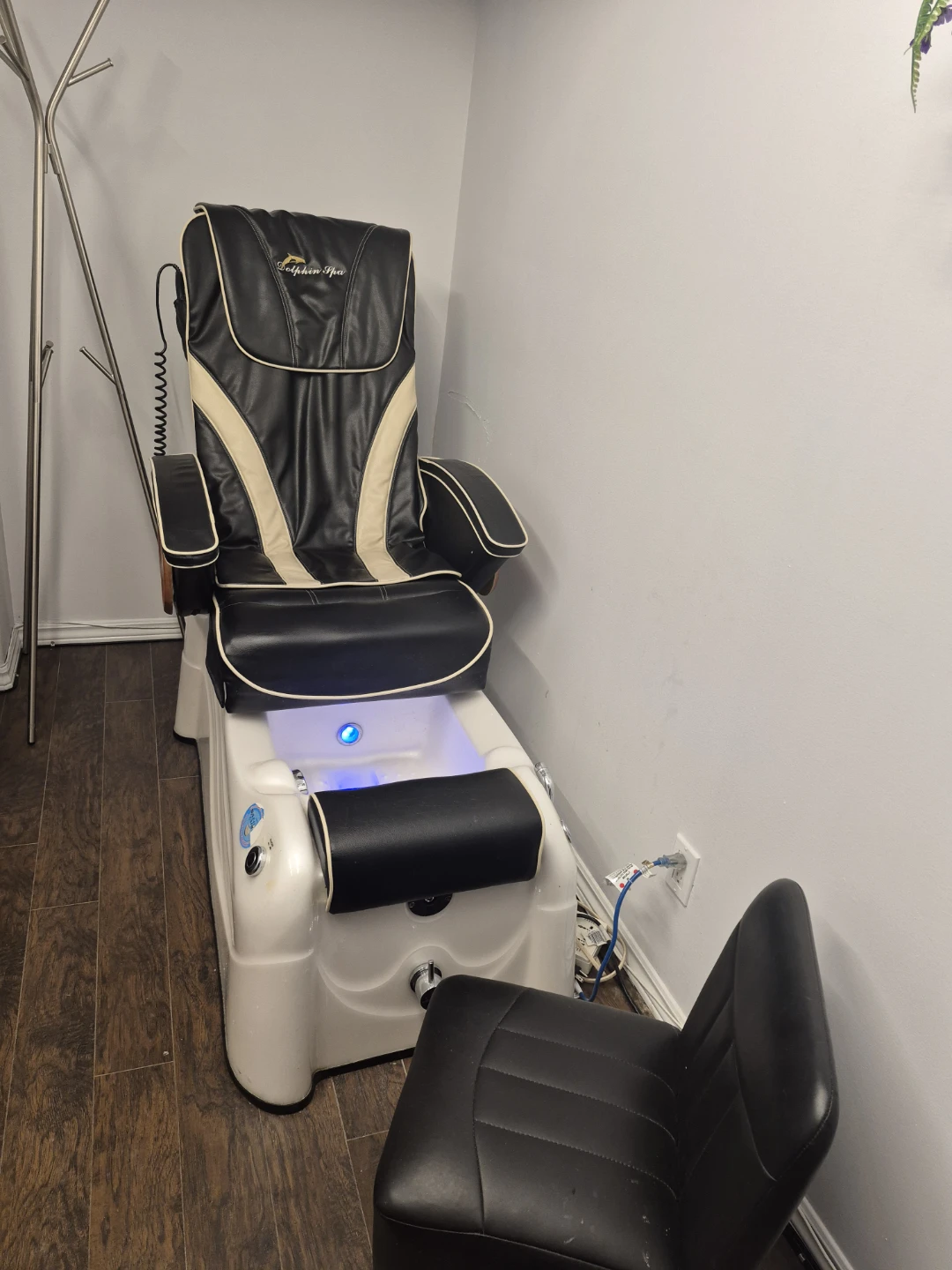 Pedicure Spa Chair with Foot Bath and stool