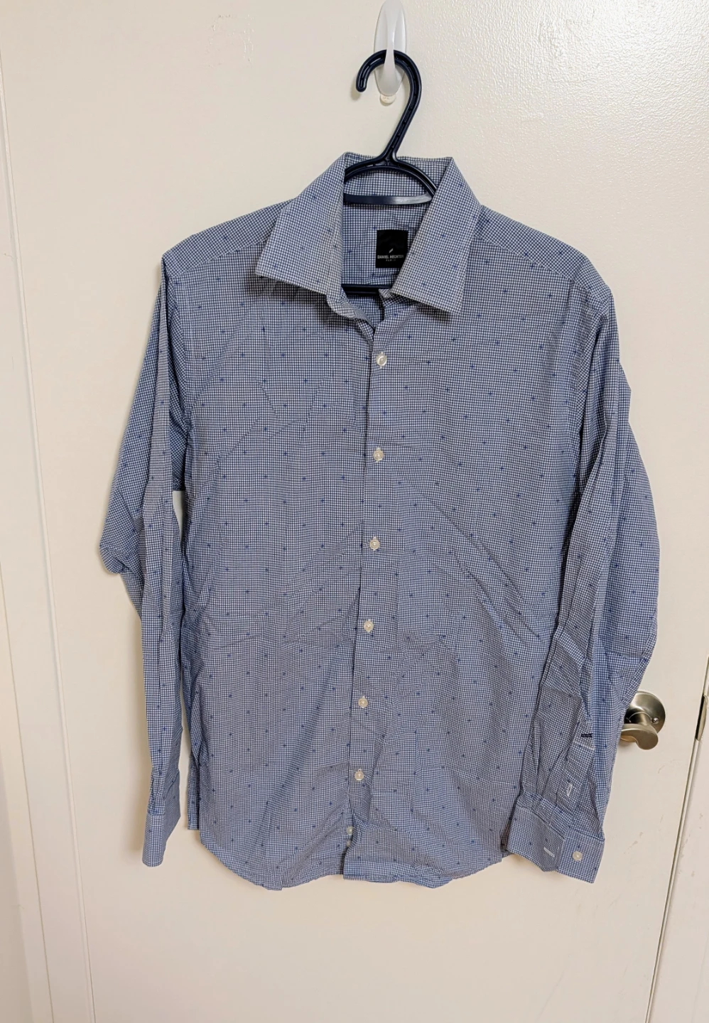 Daniel Hechter Paris Blue  Dress Shirt - Men's Size 15.5, 34/35