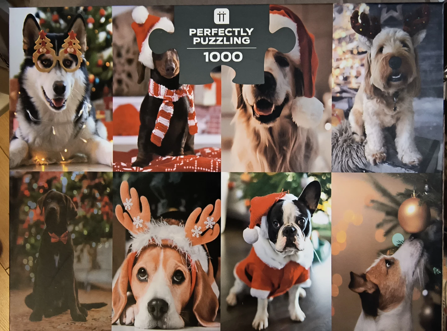 Perfectly Puzzling Christmas Dogs Jigsaw Puzzle - 1000 Pieces