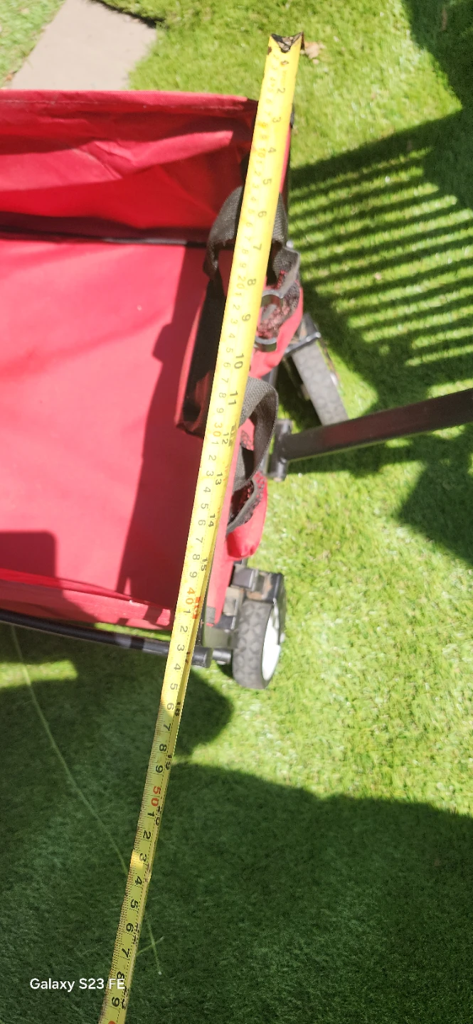 Red Folding Wagon Cart. 17-inches ×30 inches - photo 5
