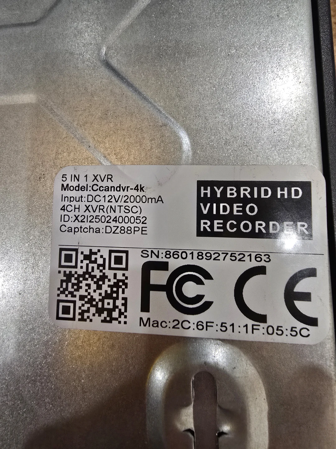 5-in-1 XVR Hybrid HD Video Recorder System with 4 Cameras - photo 3