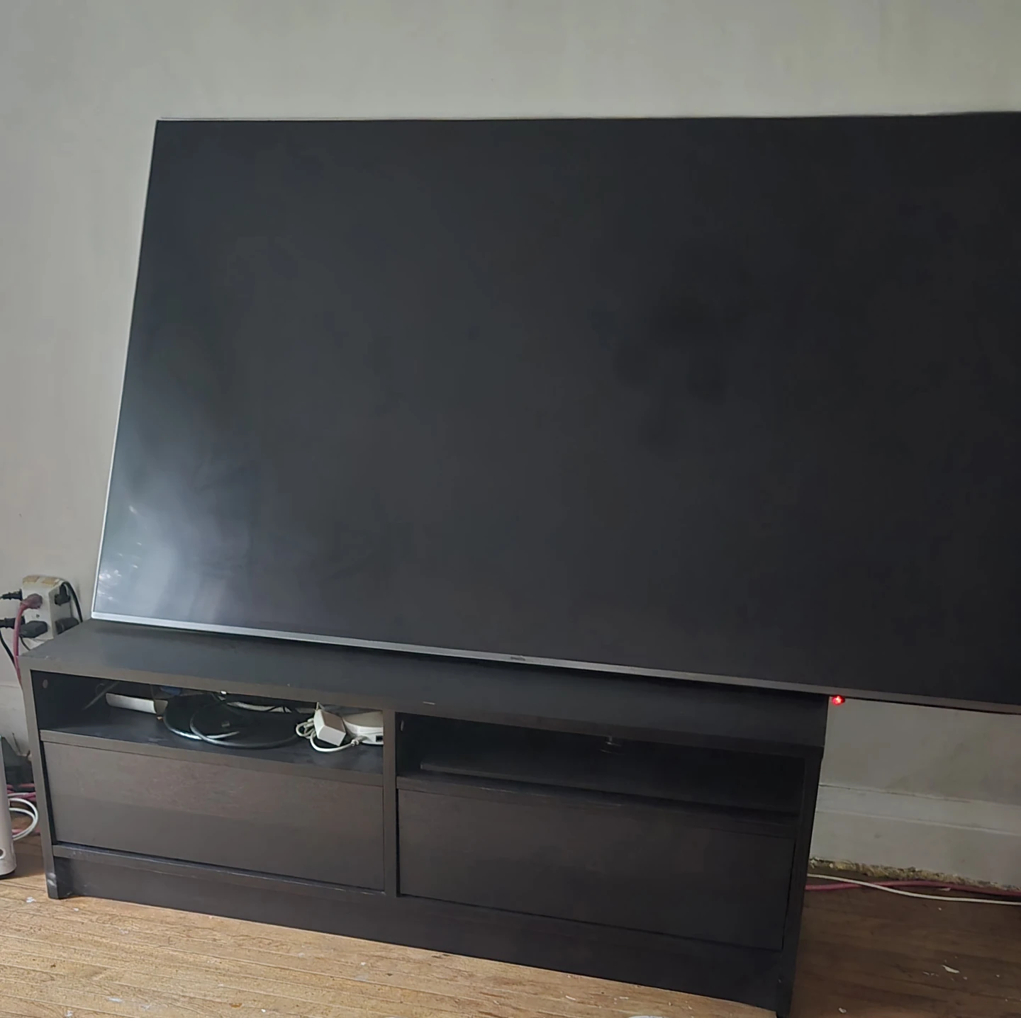 Black IKEA TV Stand with Storage Drawers *TV not included