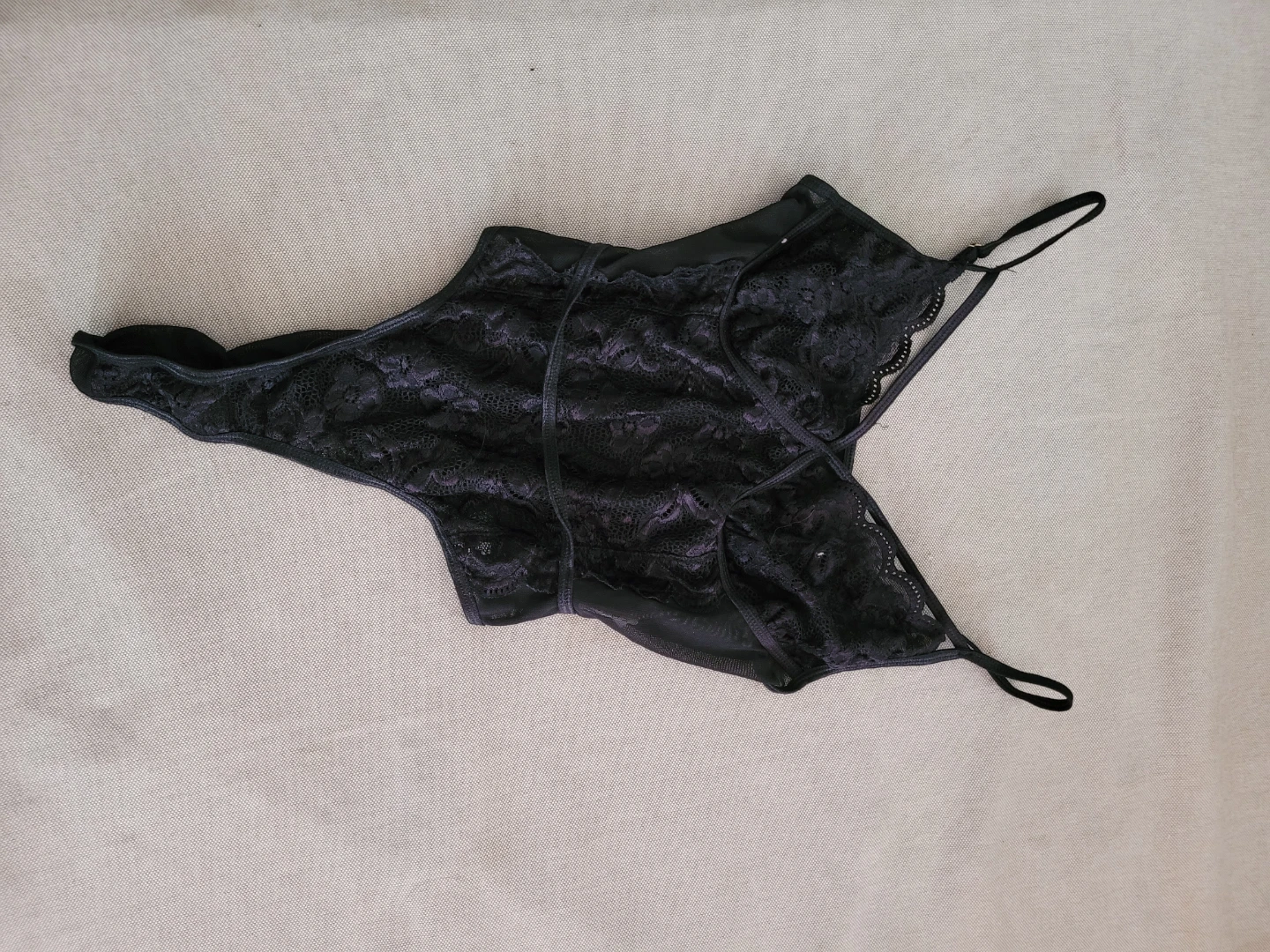 Black Lace Thong - photo 2