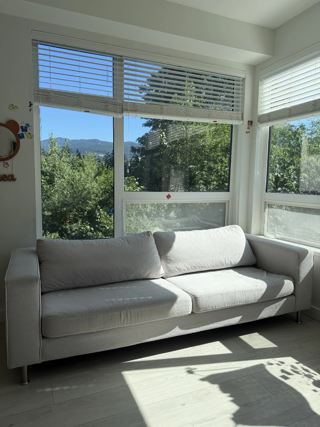 Light Grey 3-Seater Sofa