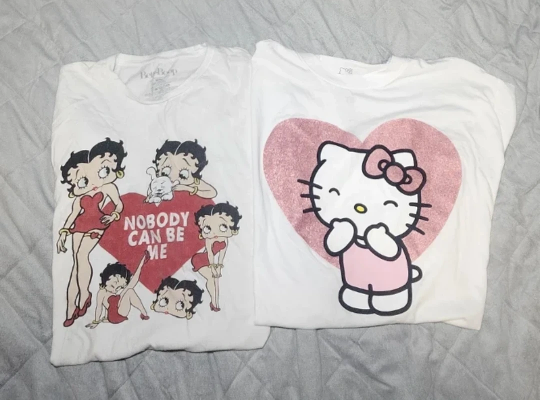 Betty Boop & Hello Kitty T-Shirt Bundle