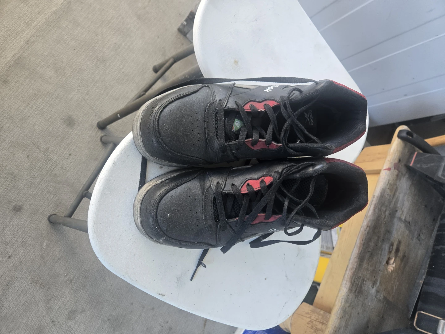 Reebok Black and Red High-Top Sneakers - photo 2
