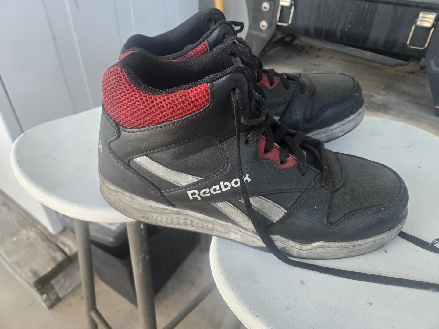 Reebok Black and Red High-Top Sneakers - photo 3