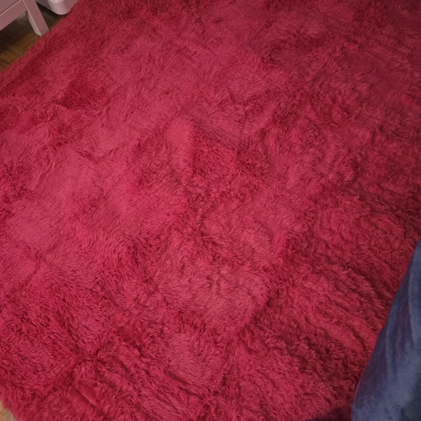 Rose pink fluffy rug.new - photo 2