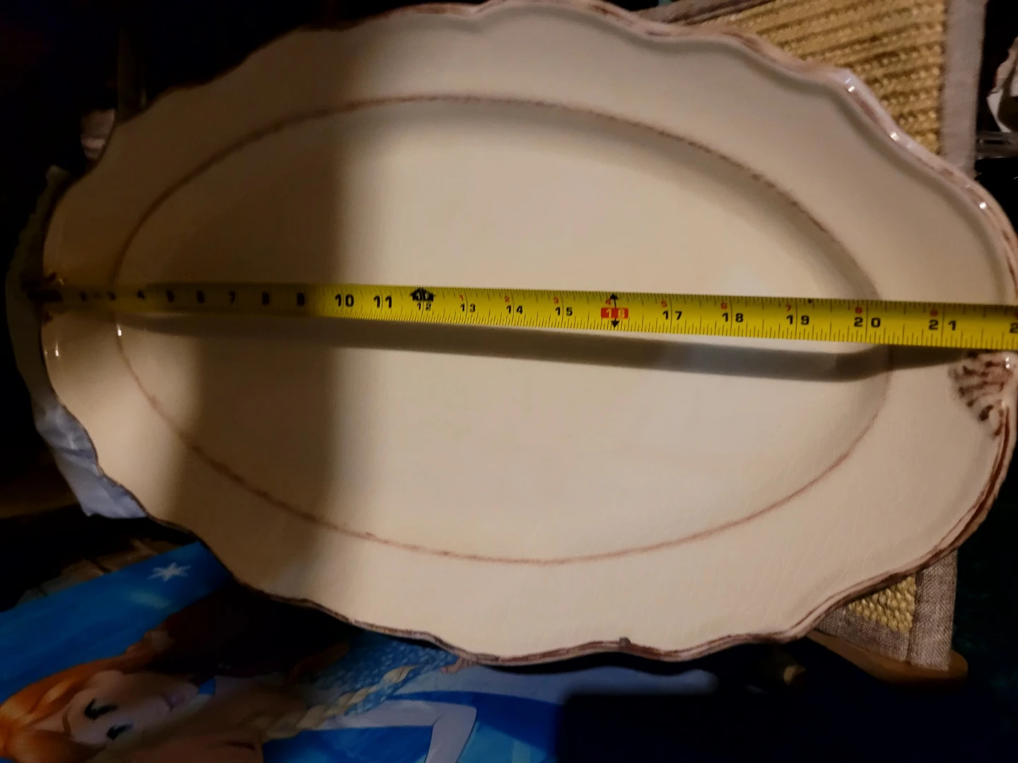 White Oval Platter - photo 3