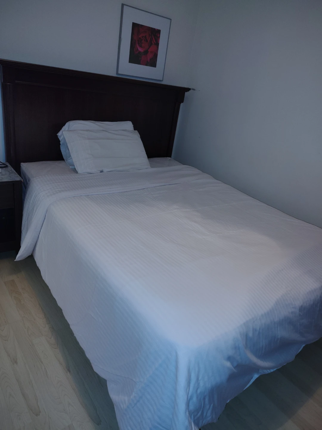 Queen-size bed with head board