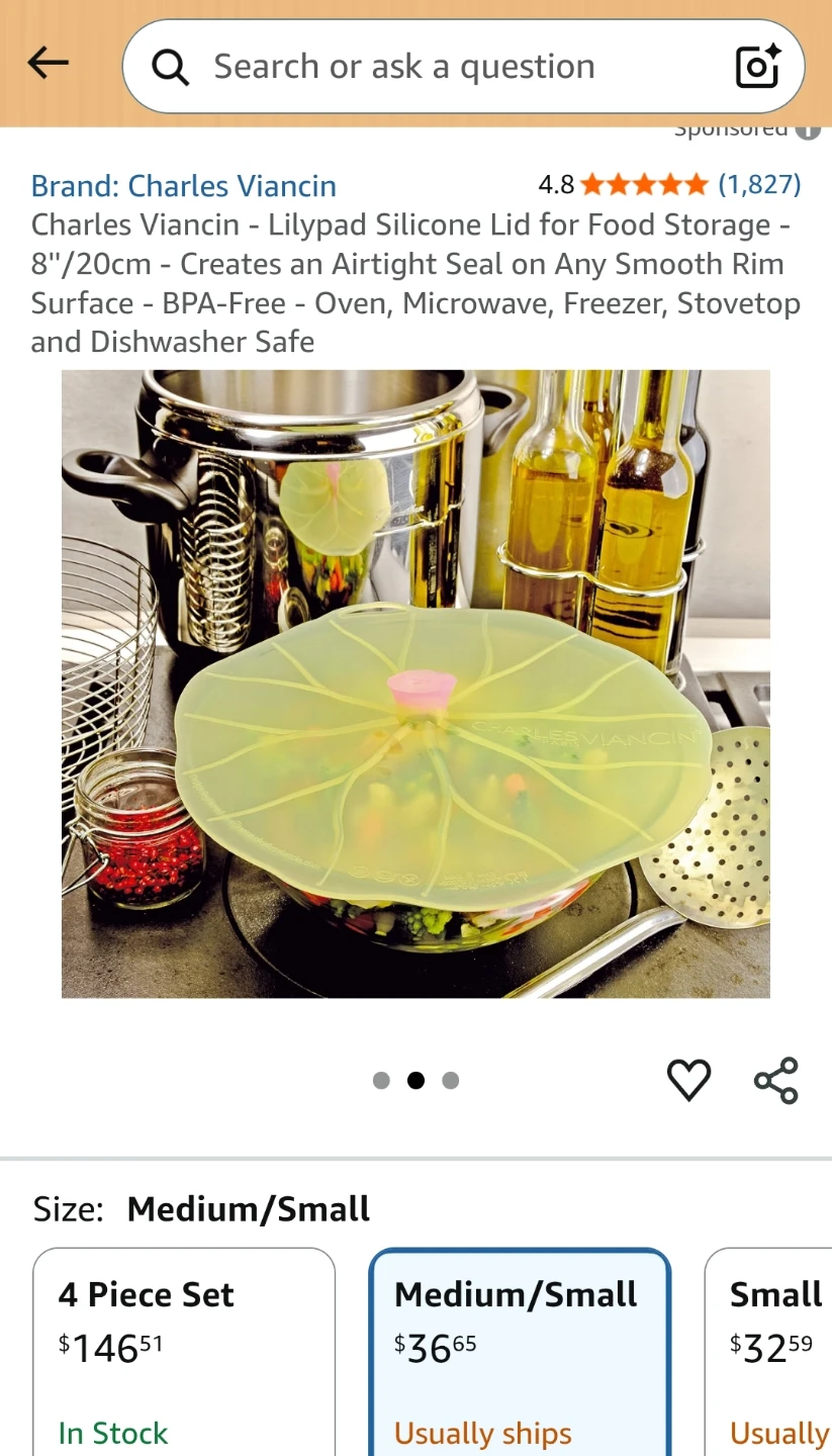Charles Viancin Lilypad Silicone Lid
