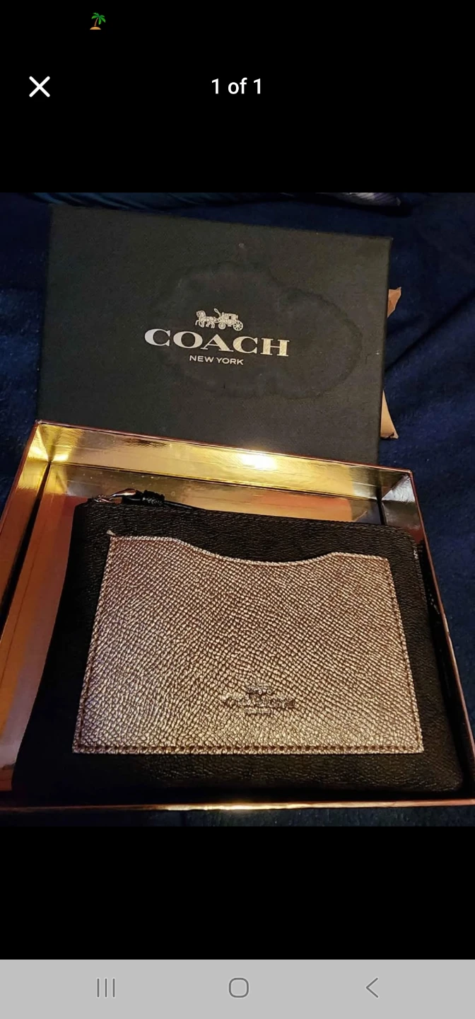 Coach Card Holder Gift Set