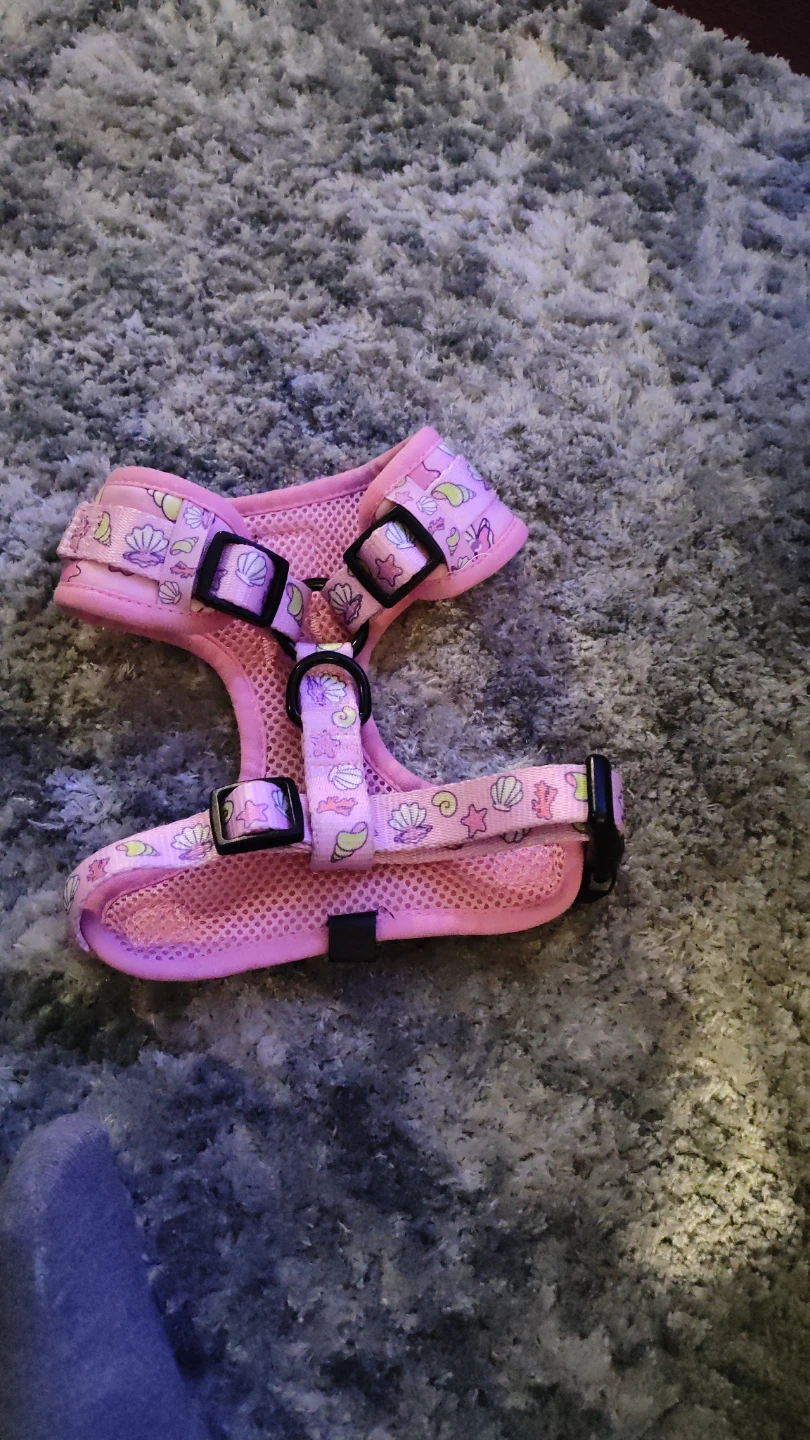 Sassy Woof Pink Shell Print Dog Harness - photo 2
