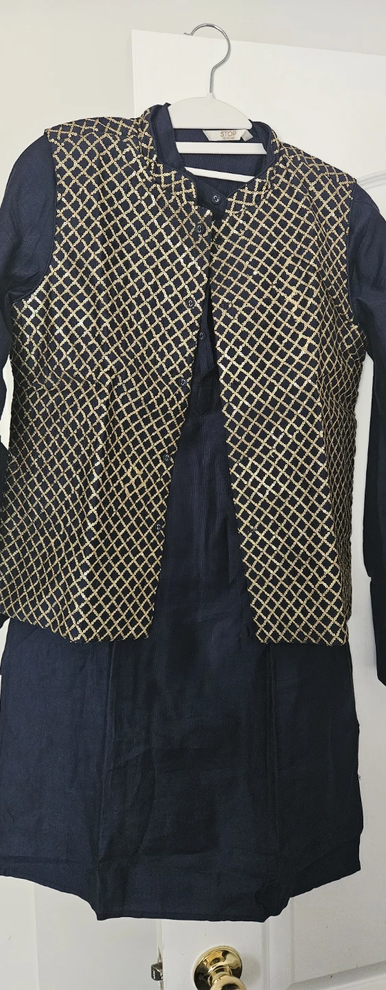 13 to 14 years boys  Kurta Pajama Set with Nehru Jacket