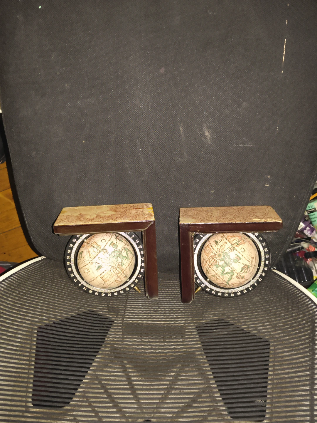 Vintage Globe Bookends - photo 2