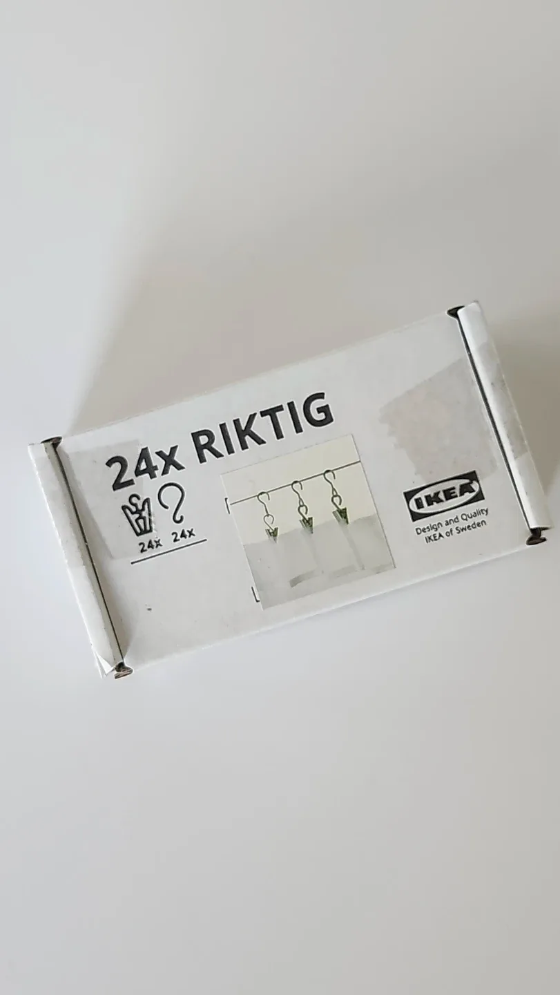 Ikea RIKTIG curtain hooks