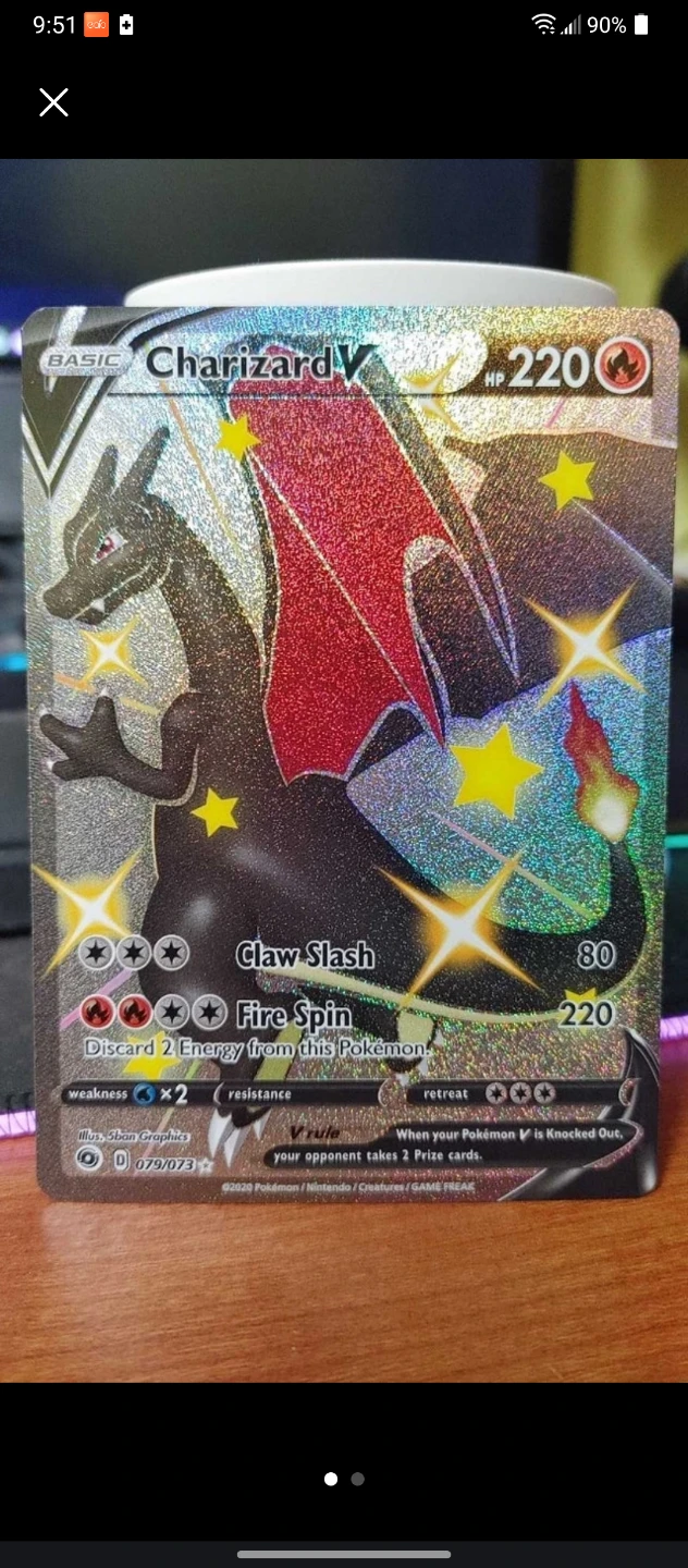 Pokemon - Charizard V Secret Rare Champion's Path