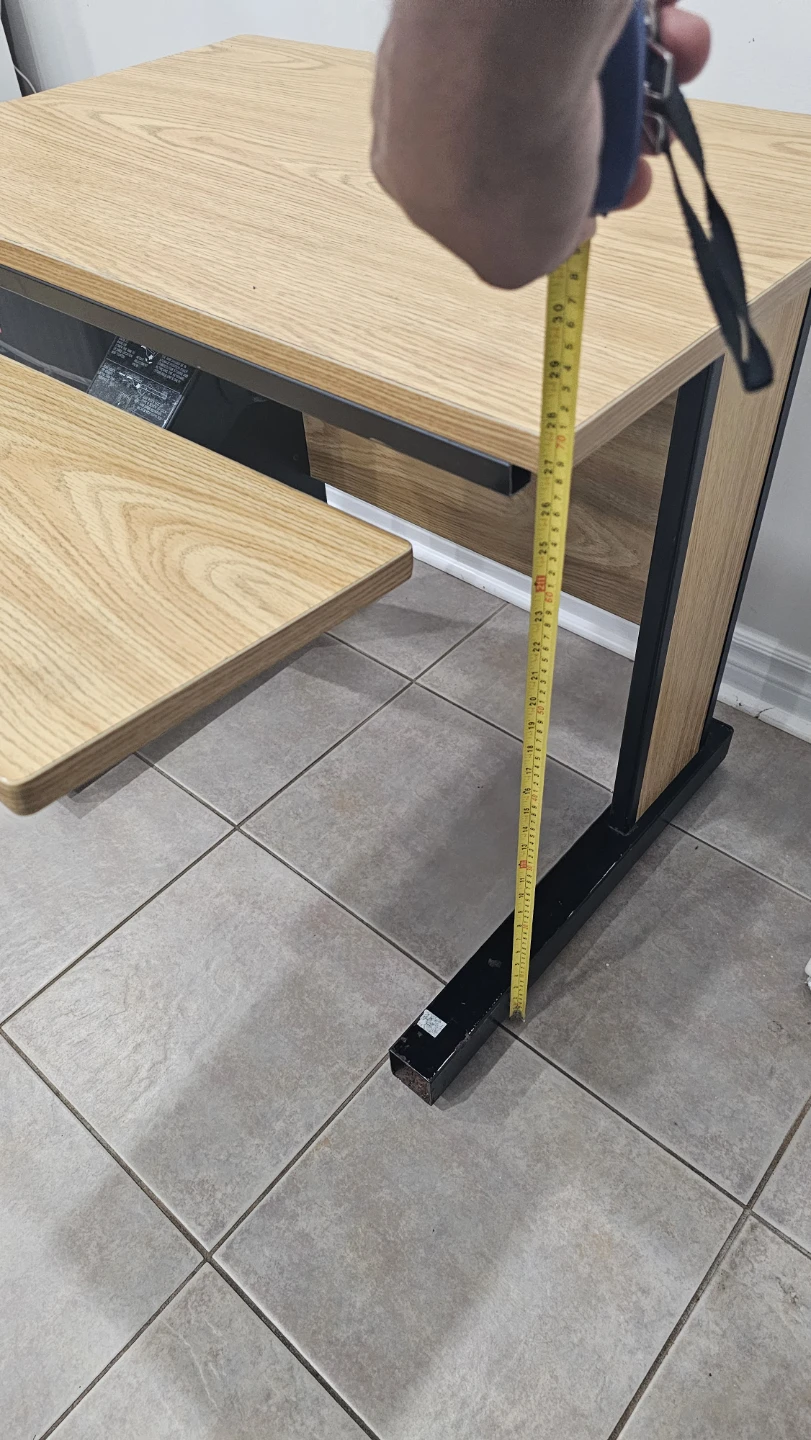 Light Oak Wood Desk with Keyboard Tray (computer table) - photo 4