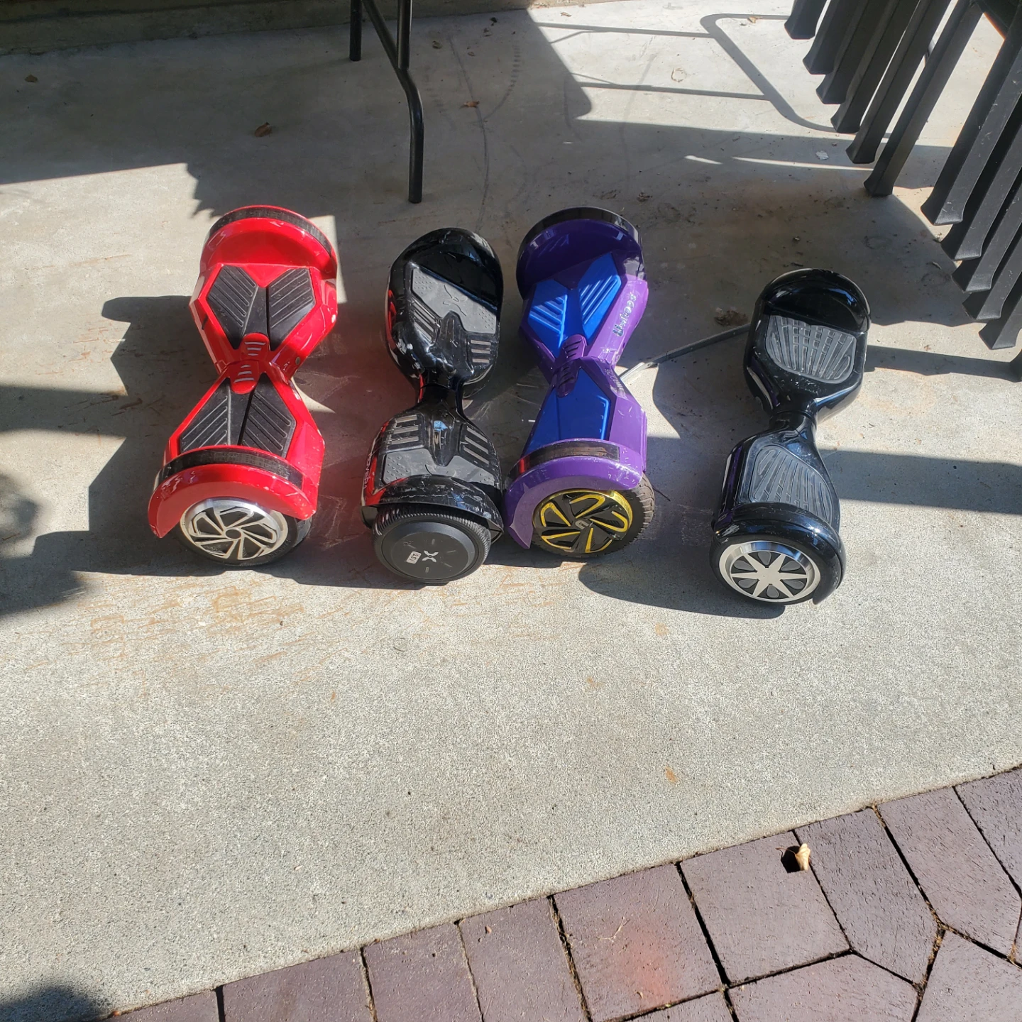 4 Four Hoverboards - Red, Black, Purple - photo 3