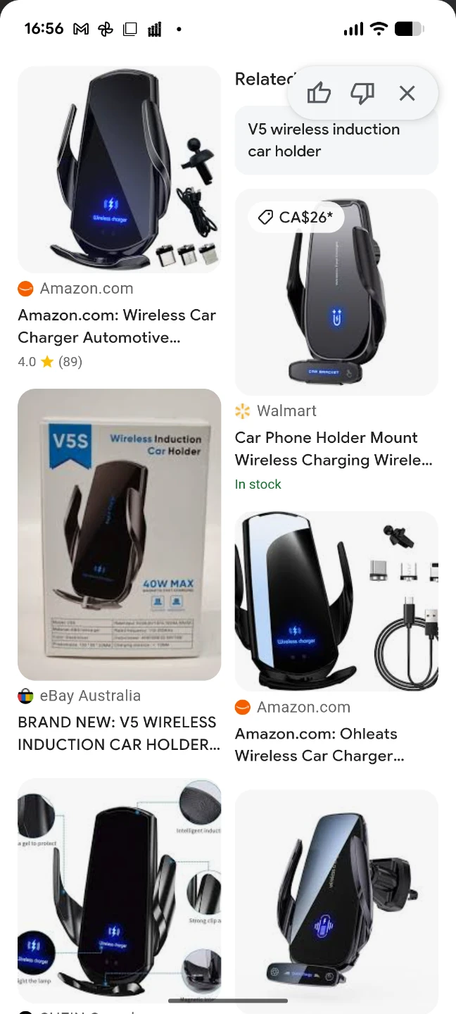 V5 Wireless Induction Car Holder