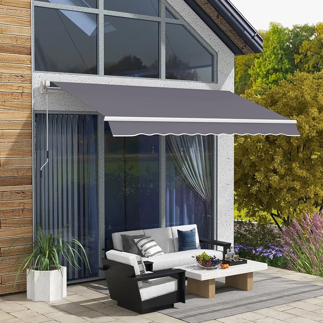 Grey Retractable Awning - 118.1" Wide - photo 4