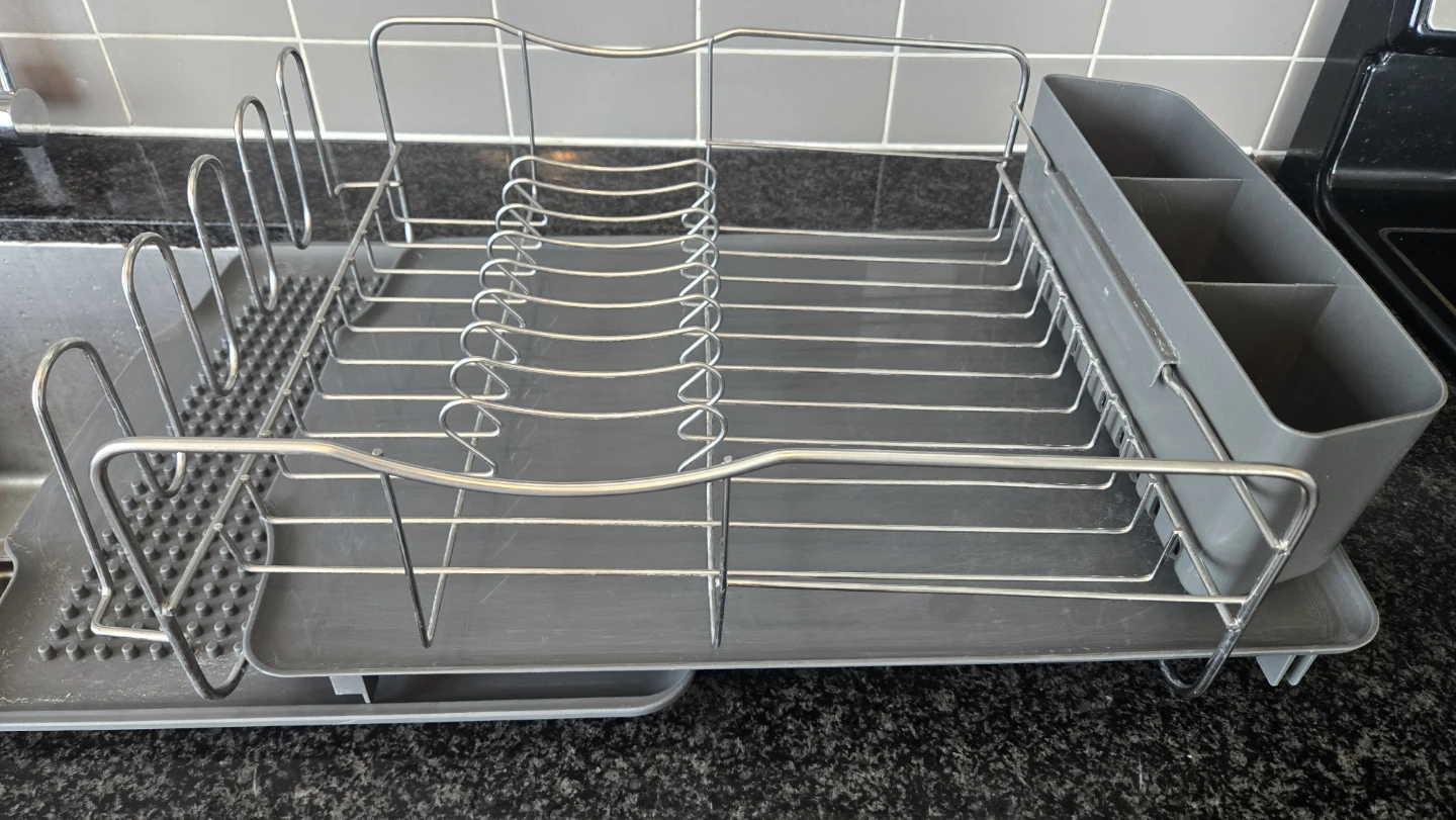 Dish Drying Rack with Utensil Holder