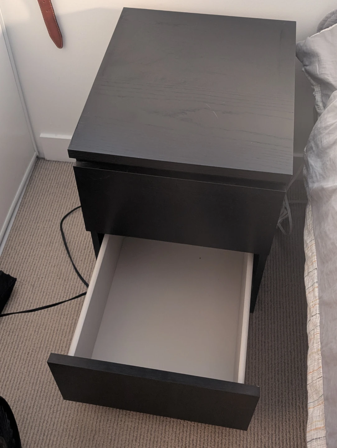 Two drawer Ikea nightstand