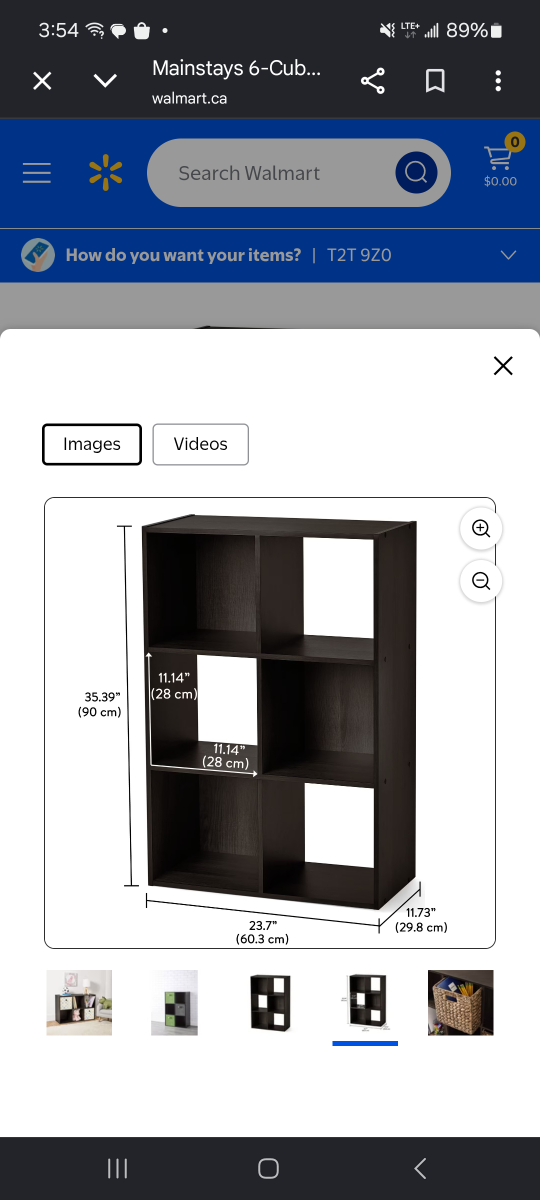 6 cubby cube shelf unit - photo 3