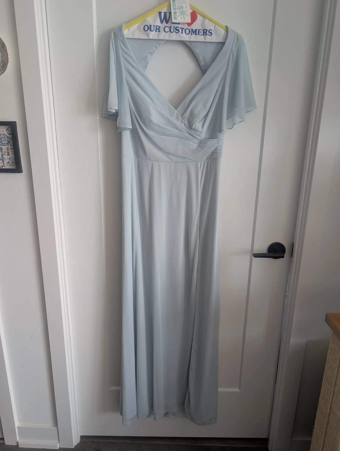 Azazie Induh Bridesmaid Dress in Sky Blue Chiffon - photo 2
