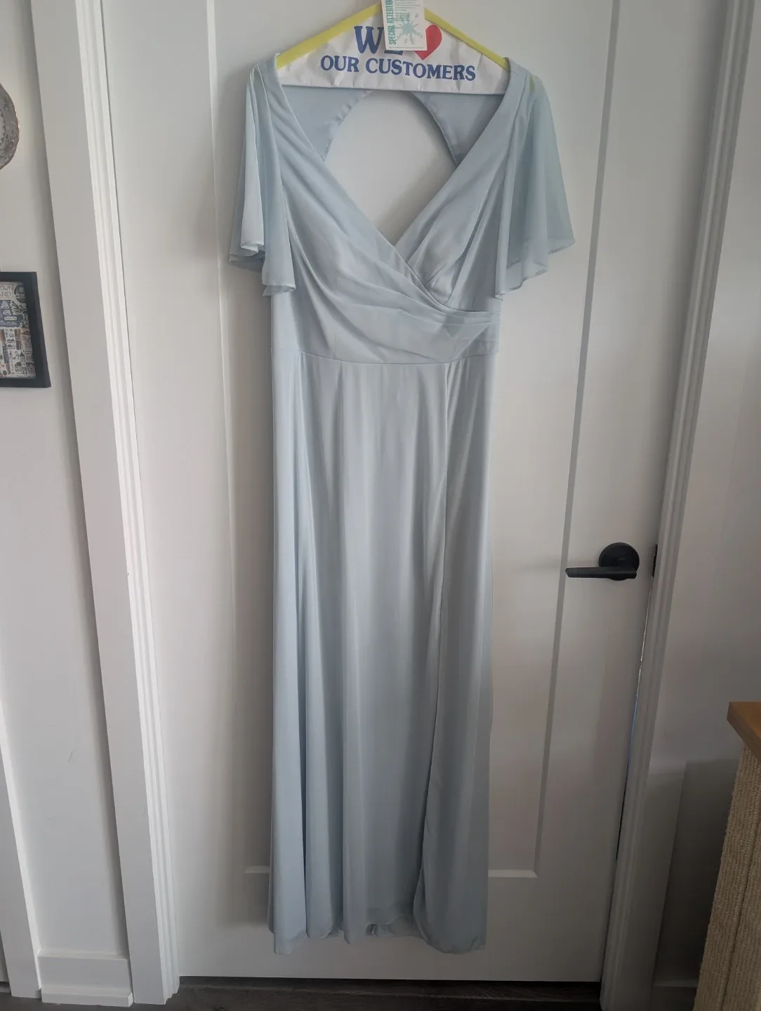 Azazie Induh Bridesmaid Dress in Sky Blue Chiffon - photo 2