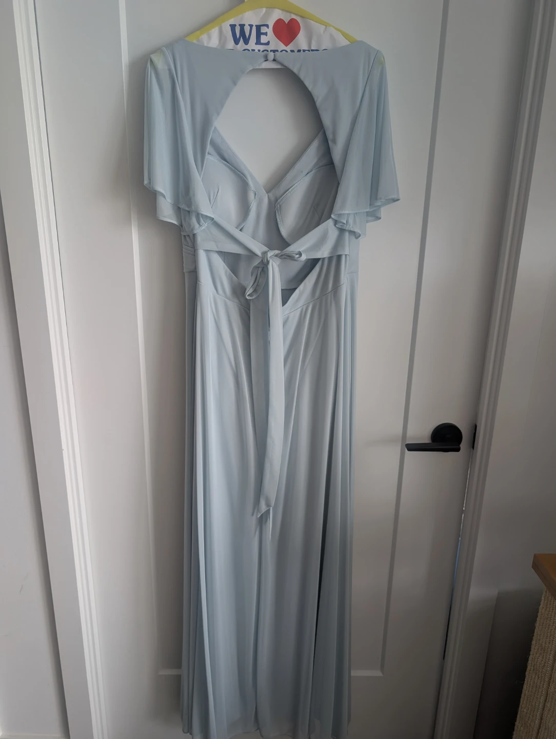 Azazie Induh Bridesmaid Dress in Sky Blue Chiffon - photo 3