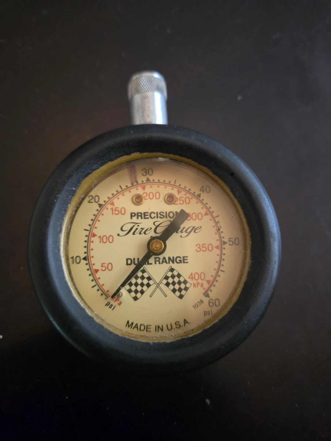 Vintage Precision Tire Gauge Dual Range