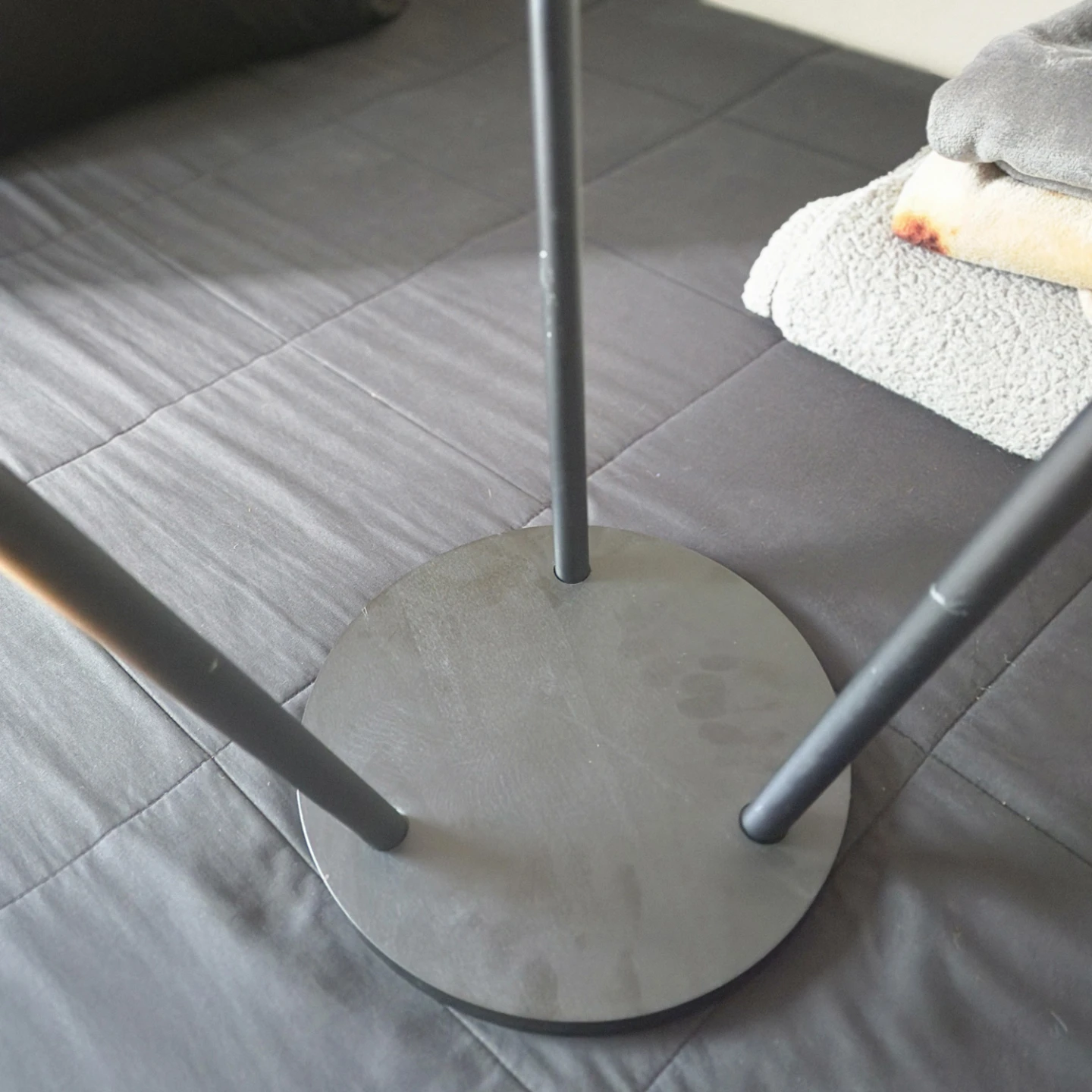 Black Round Side Table Stool - photo 5