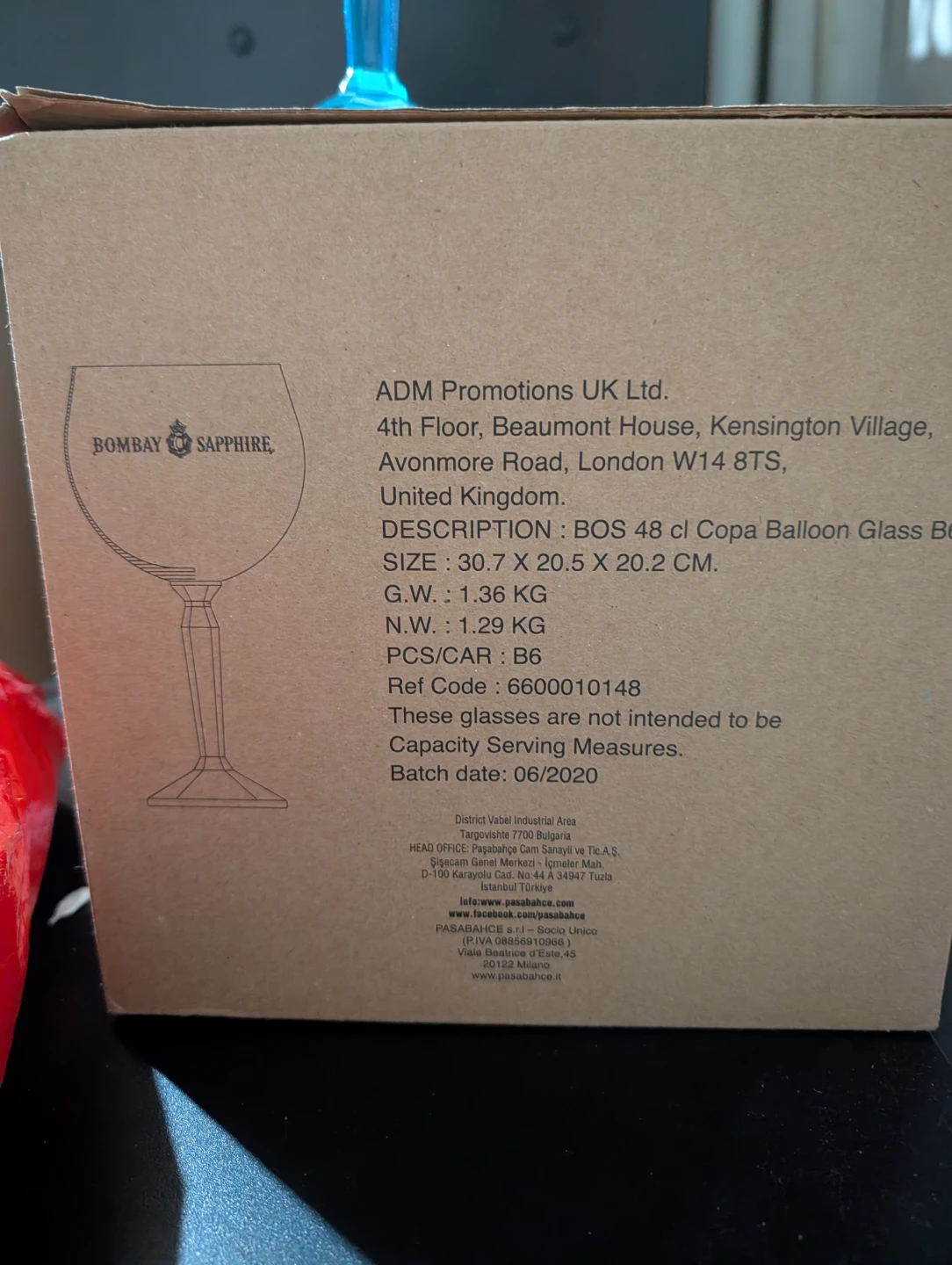 Bombay Sapphire Glasses - Set of 5 - photo 3