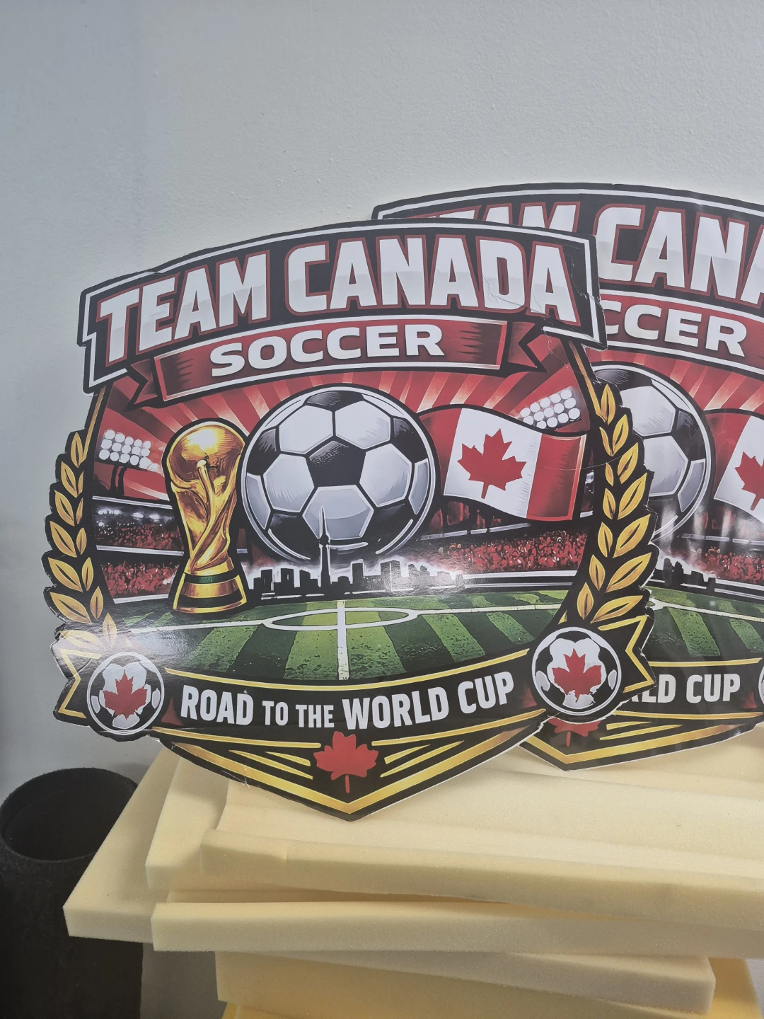 Team Canada Soccer Road to the World Cup Sign