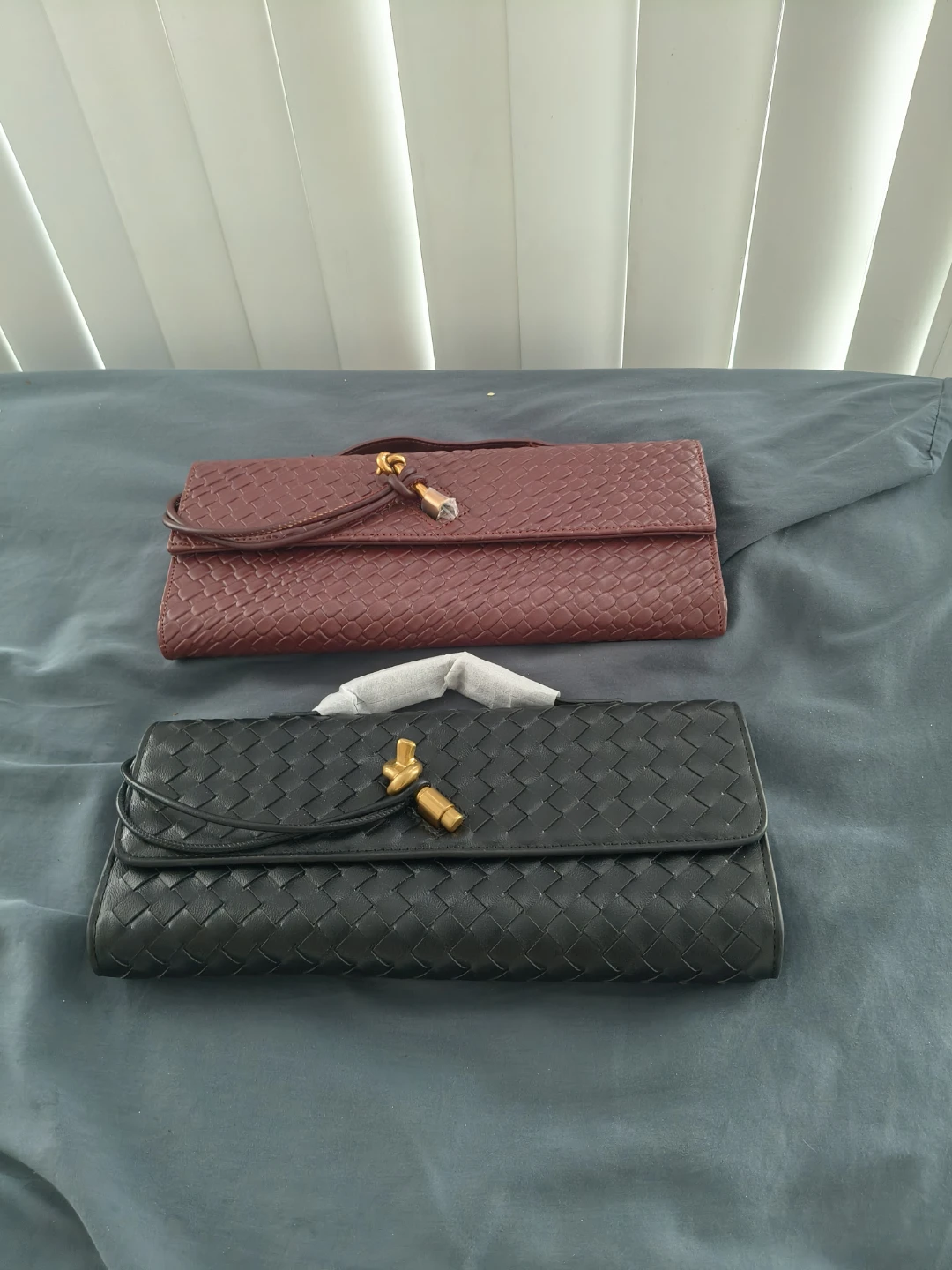 Bottega Veneta Clutch Purses (2) - Black & Burgundy