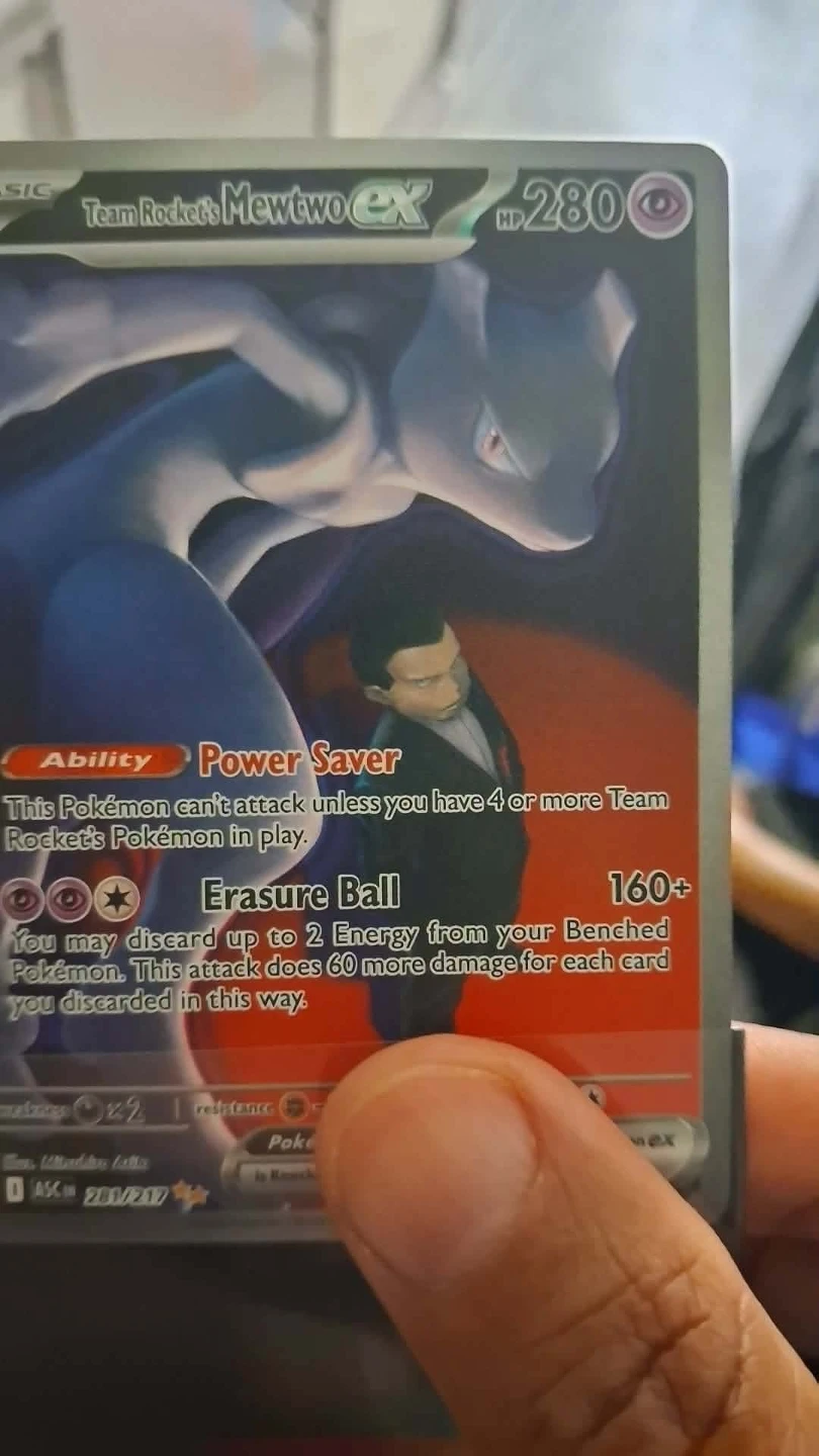 Team Rocket's Mewtwo EX 280 HP Pokemon Card - photo 3