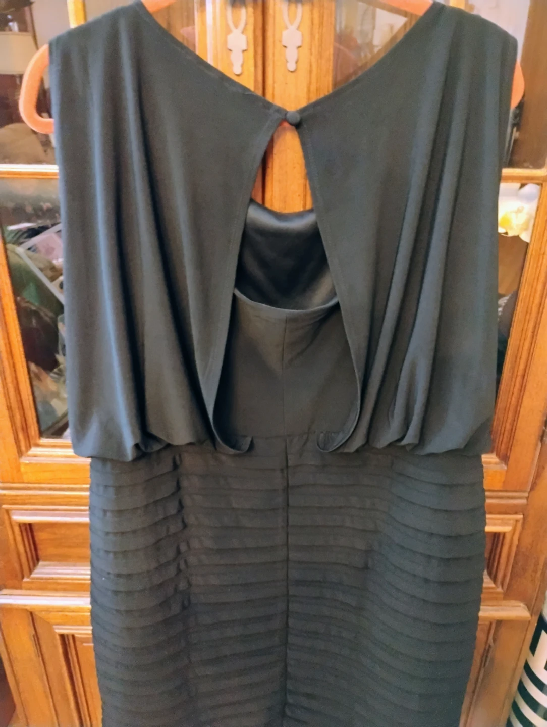 Dressbarn Women's Black Sleeveless Embellished Dress Size 18 - photo 2