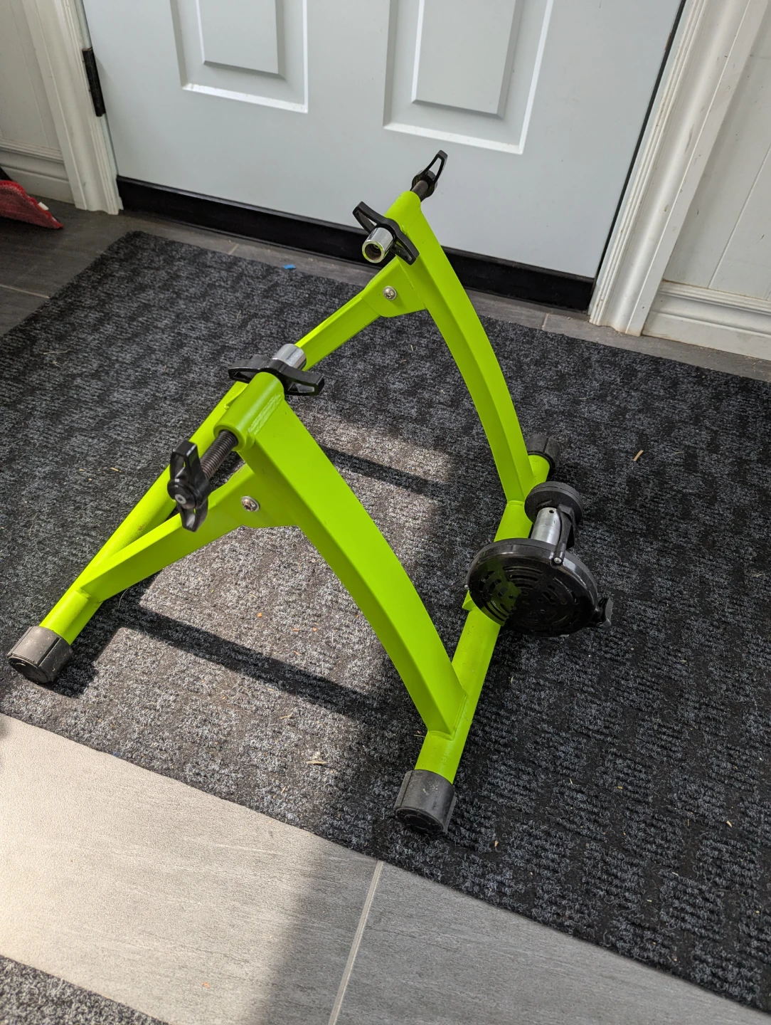 Green Bike Trainer Stand