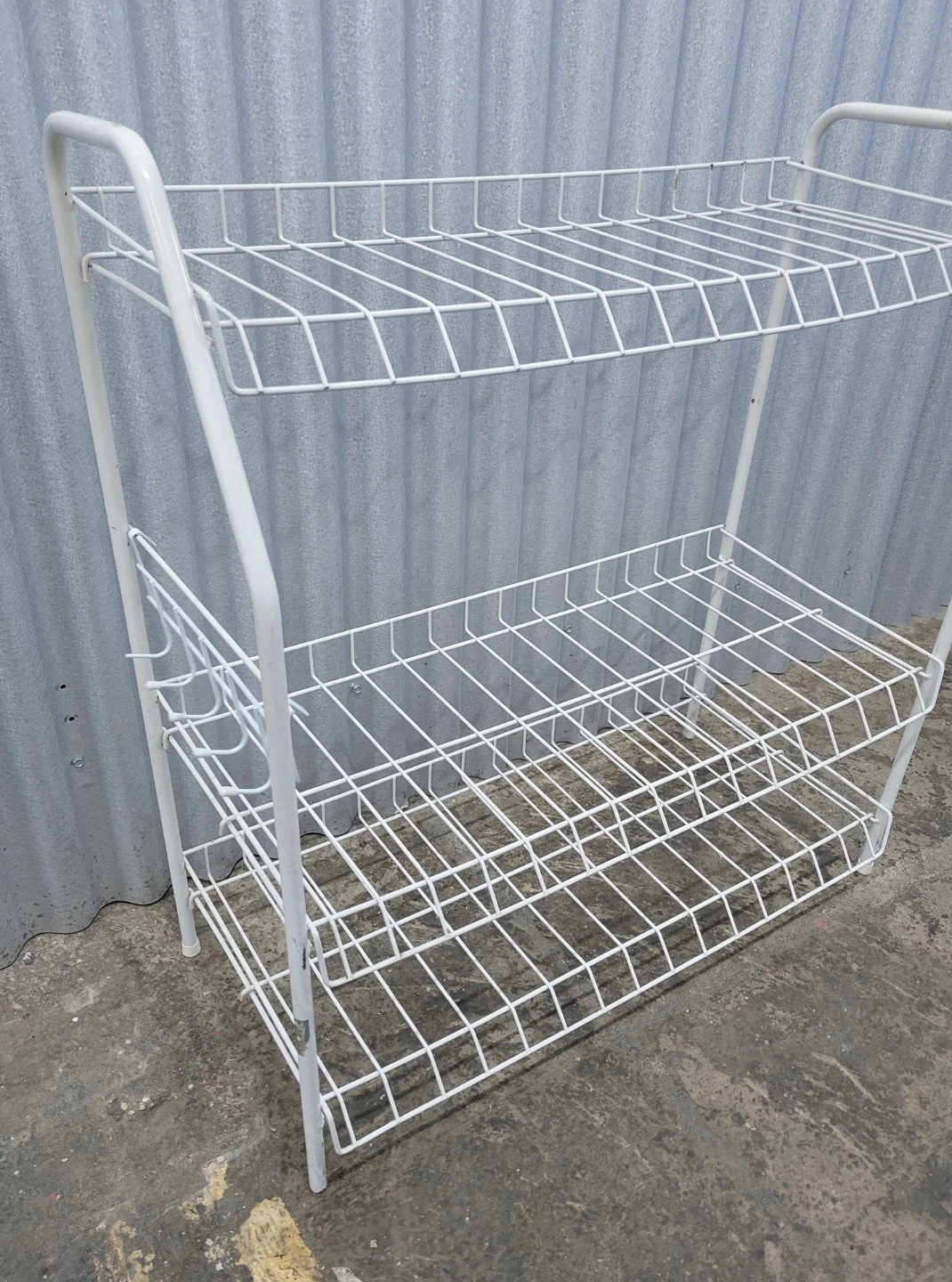 White Wire 2-Tier Rack - photo 2