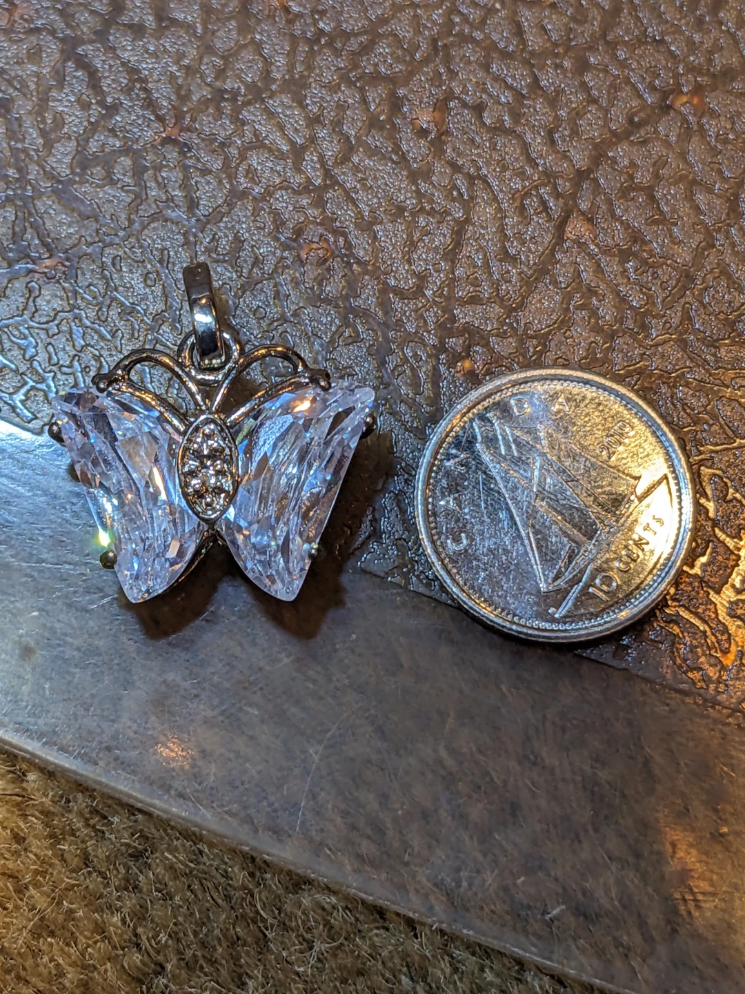 Sterling Silver Butterfly Pendant Charm - photo 5