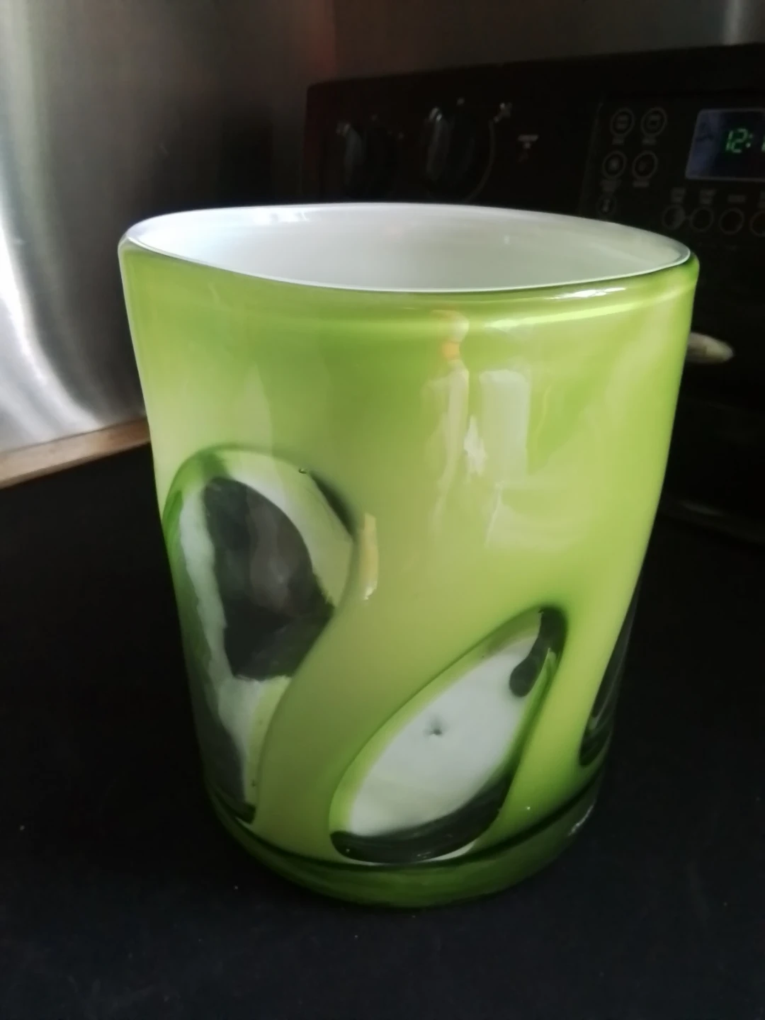 Leonardo Glass Vase Green White Germany