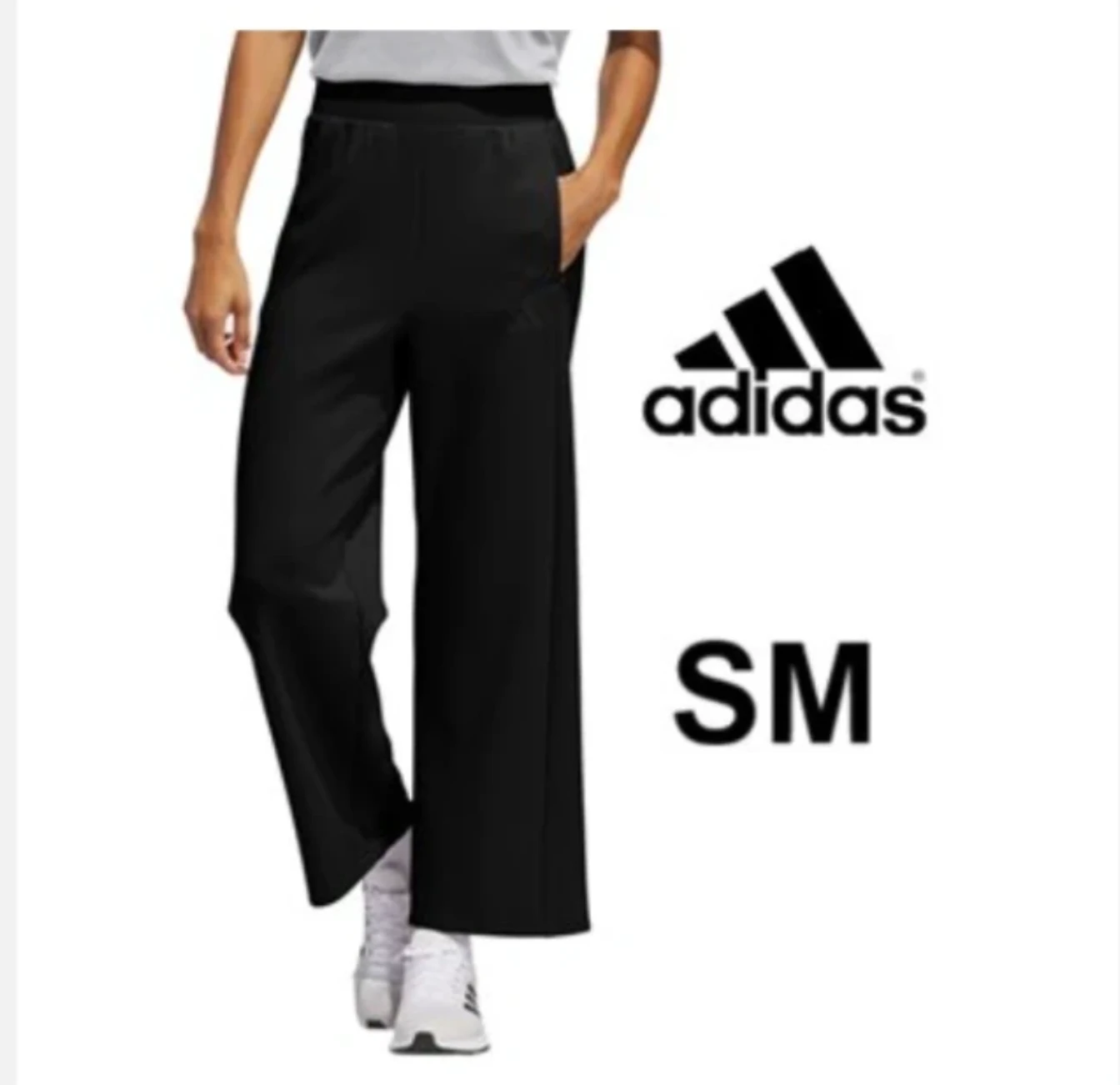 Adidas Wide Leg Pants Black Size SM - photo 4