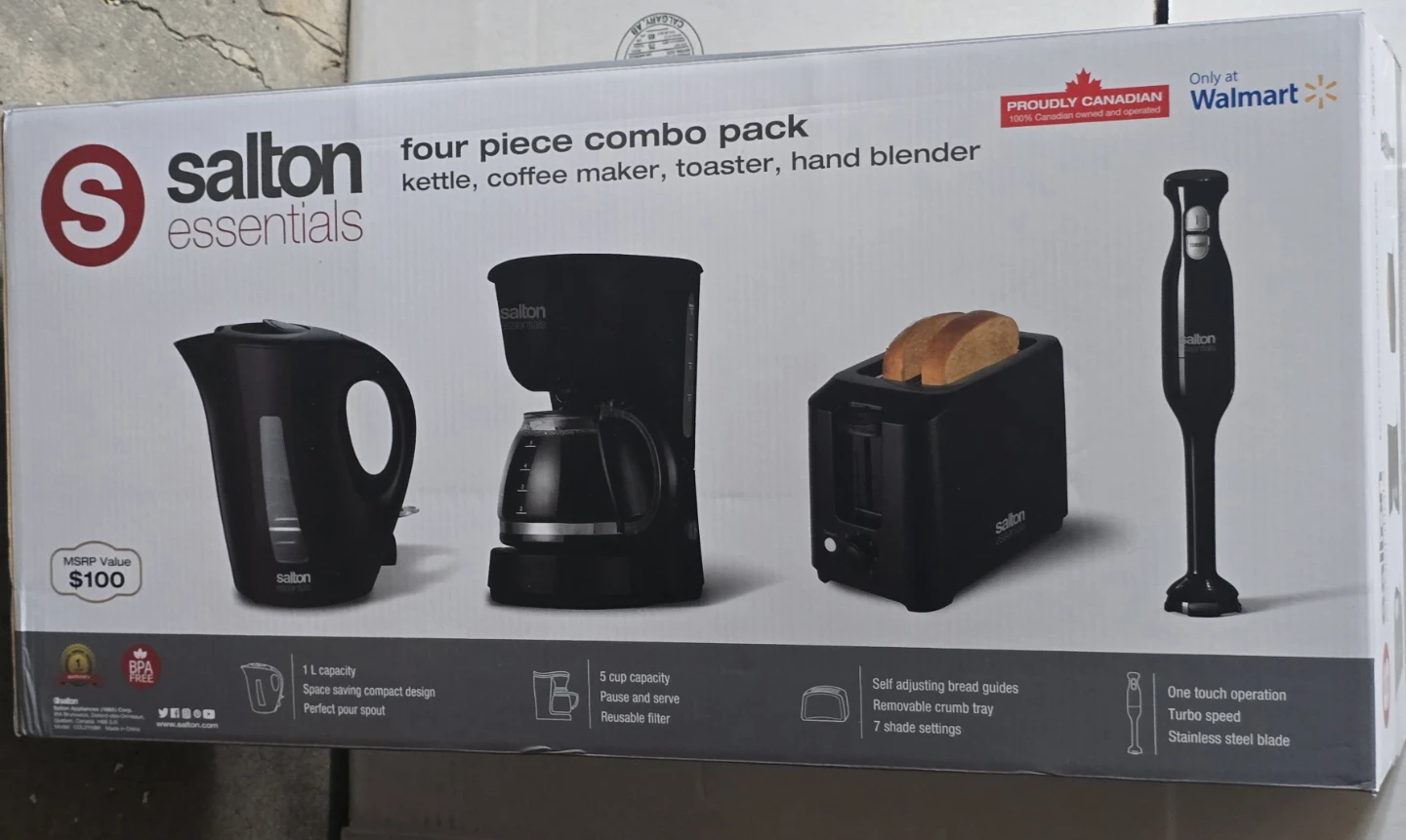 Salton Essentials Four Piece Combo Pack