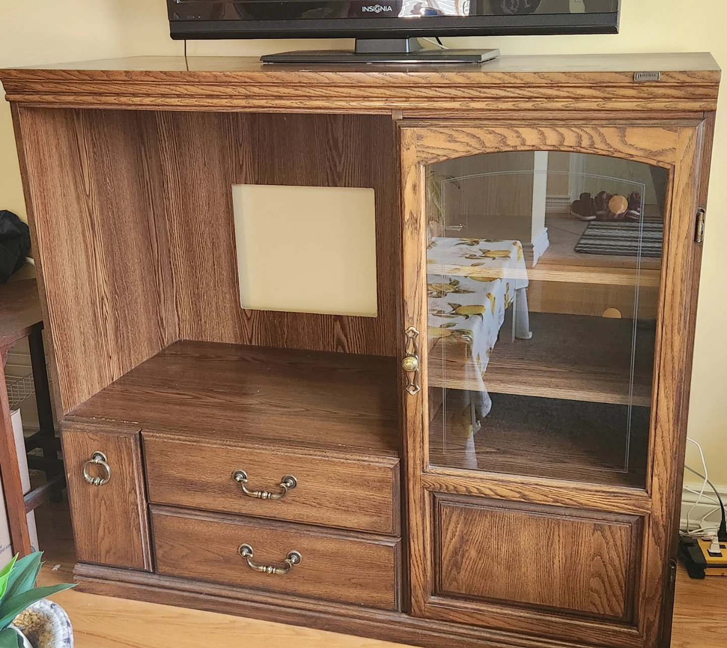 Wooden Entertainment Unit - $40 - photo 5