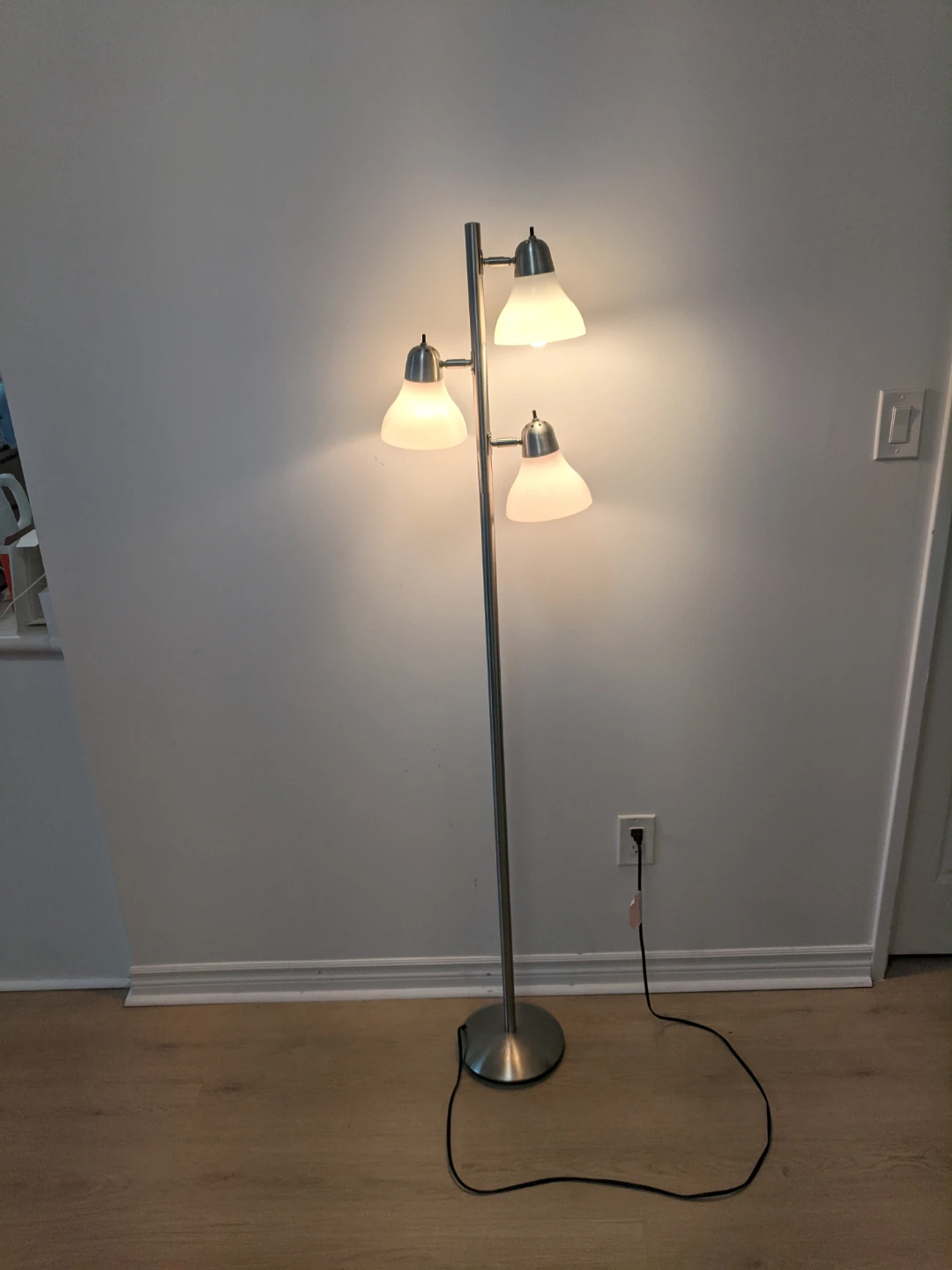 Silver 3-Light Floor Lamp - photo 2