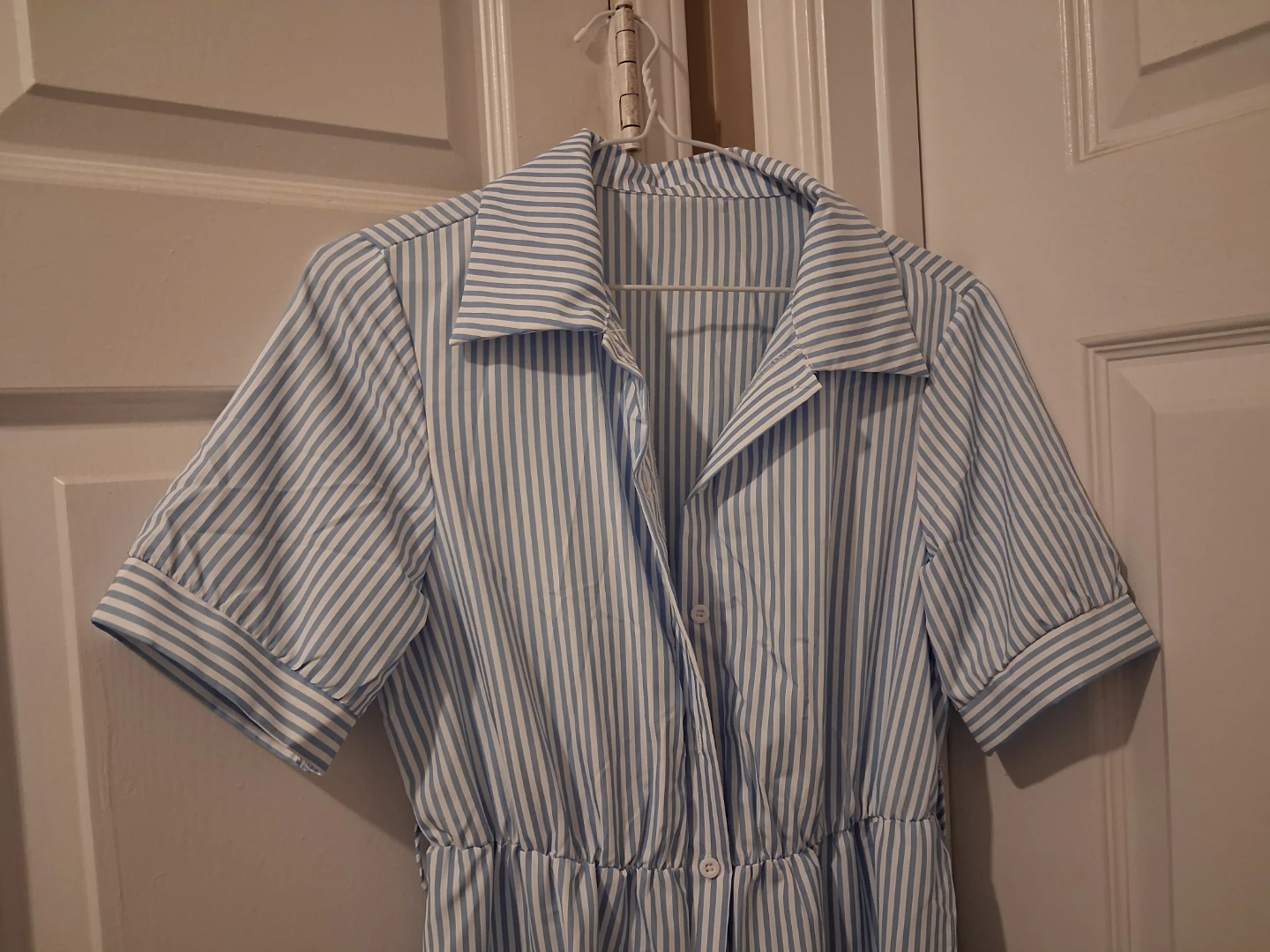 [New] Blue and White Striped Maxi Dress - photo 5