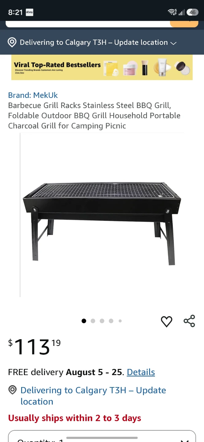 MekUk Stainless Steel Portable BBQ Grill - photo 5